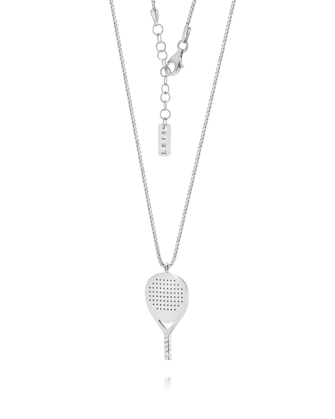 Women's silver padel X3 necklace  - 3
