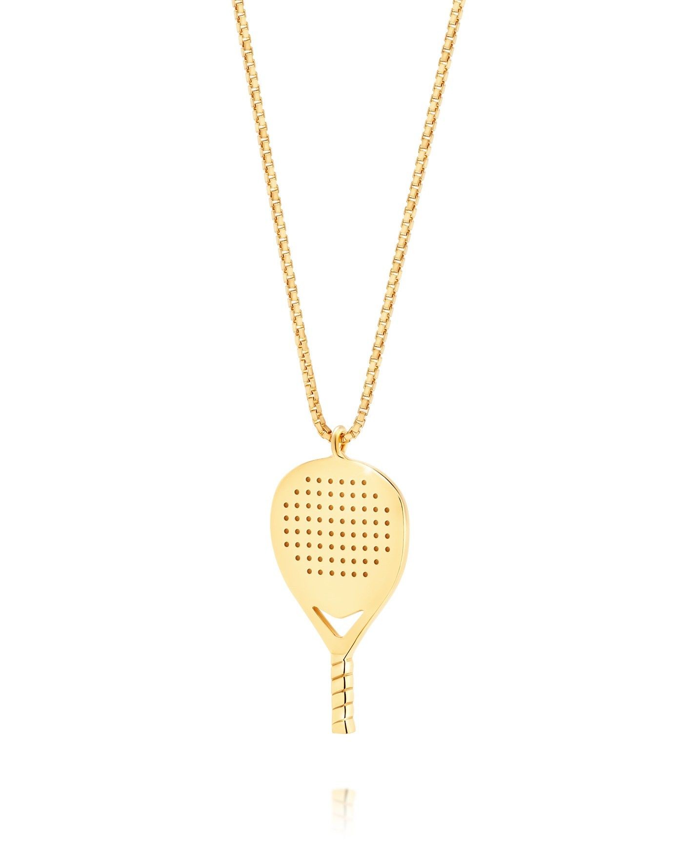 Damen vergoldeter Padel Halskette X3  - 2