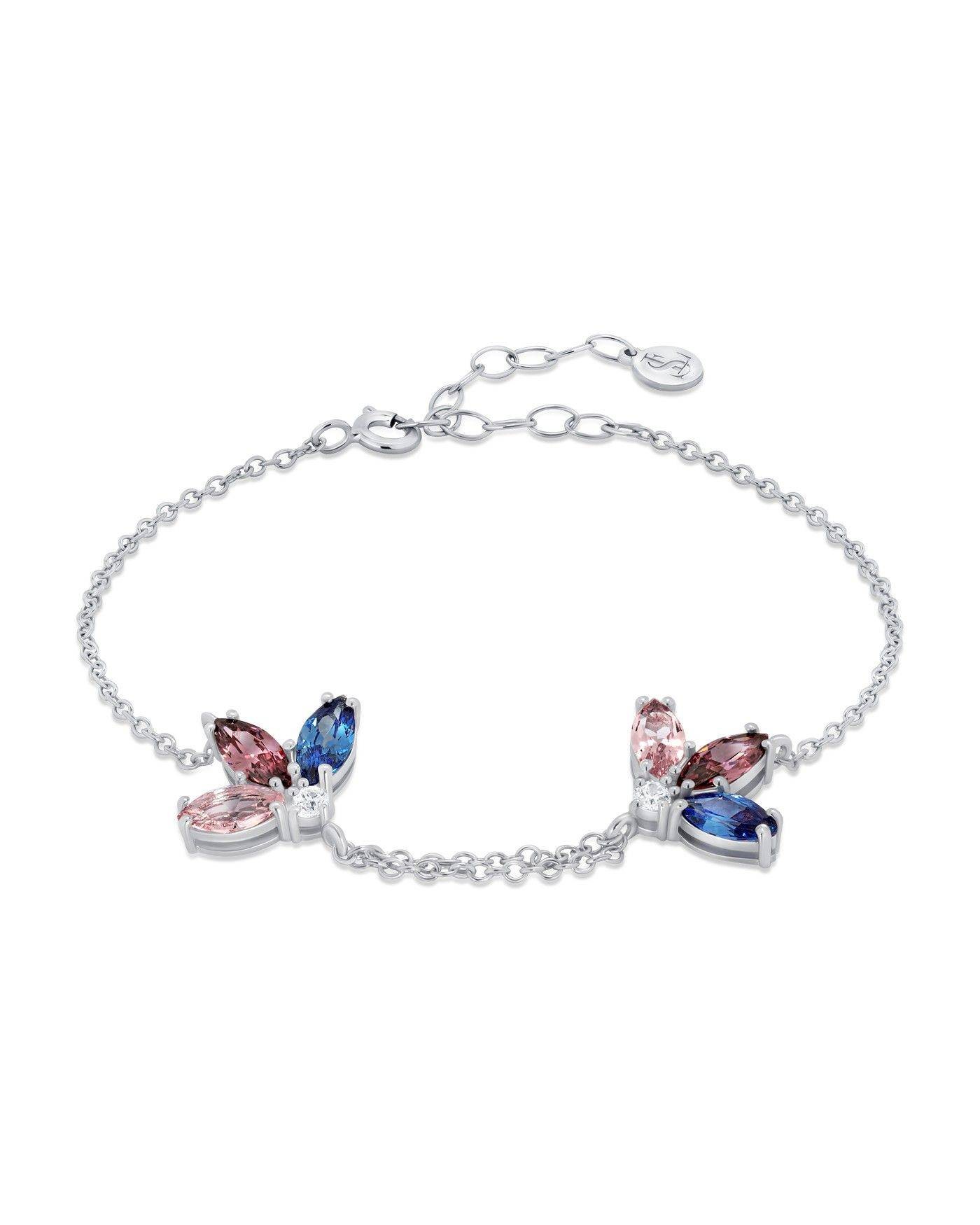 Bransoletka Kwiat Fiore z Rodolitem i Szafirem  - 2