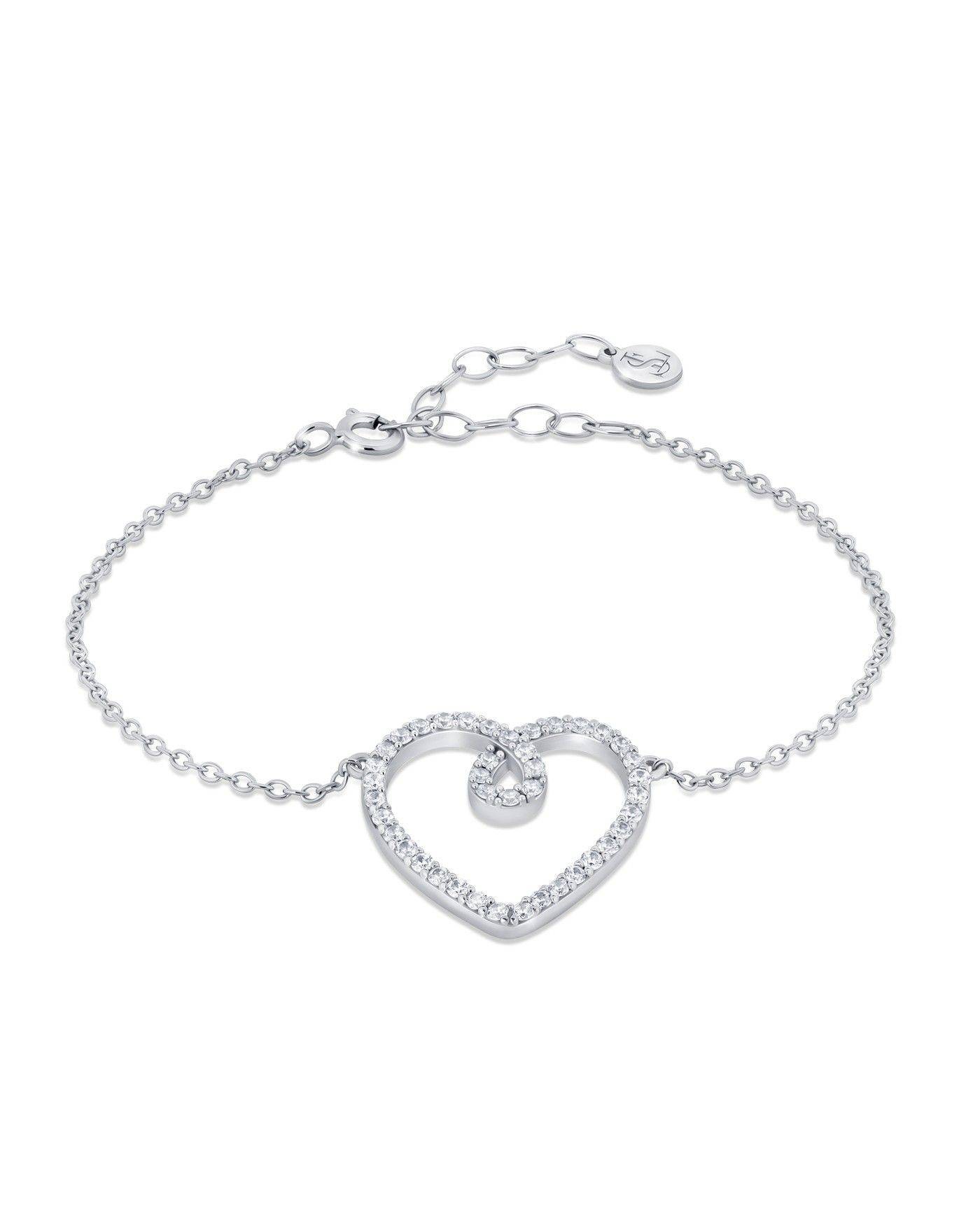 White heart bracelet Eterna  - 2