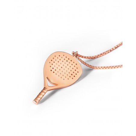 Damen in Rose vergoldeter Padel Armband X3  - 3