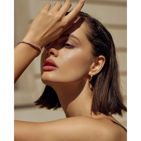 Gold-gilded round earrings Dolce Vita  - 1