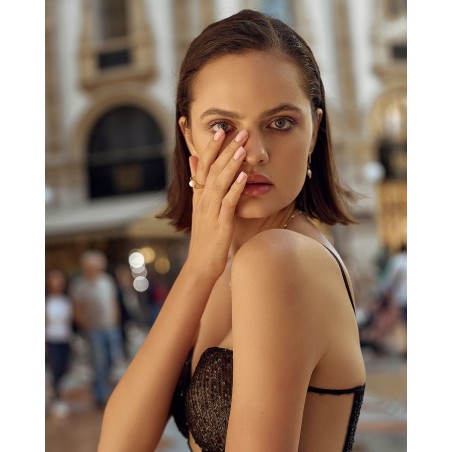 Vergoldeter Ring mit natürlicher Zuchtperle Fresh Water  - 4