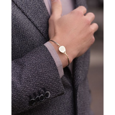 Bransoletka Padel X3 ze stali i 9-karatowego złota  - 3