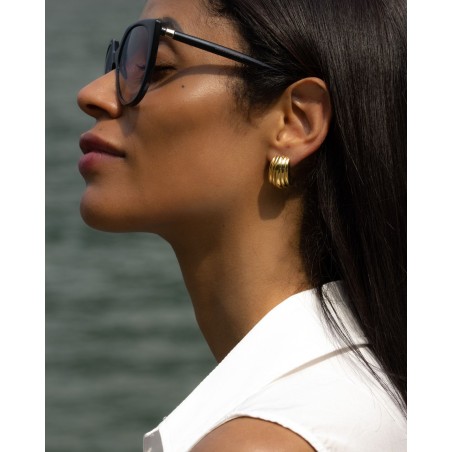 Electroforming Amalfi Earrings 18k gold-gilded  - 3