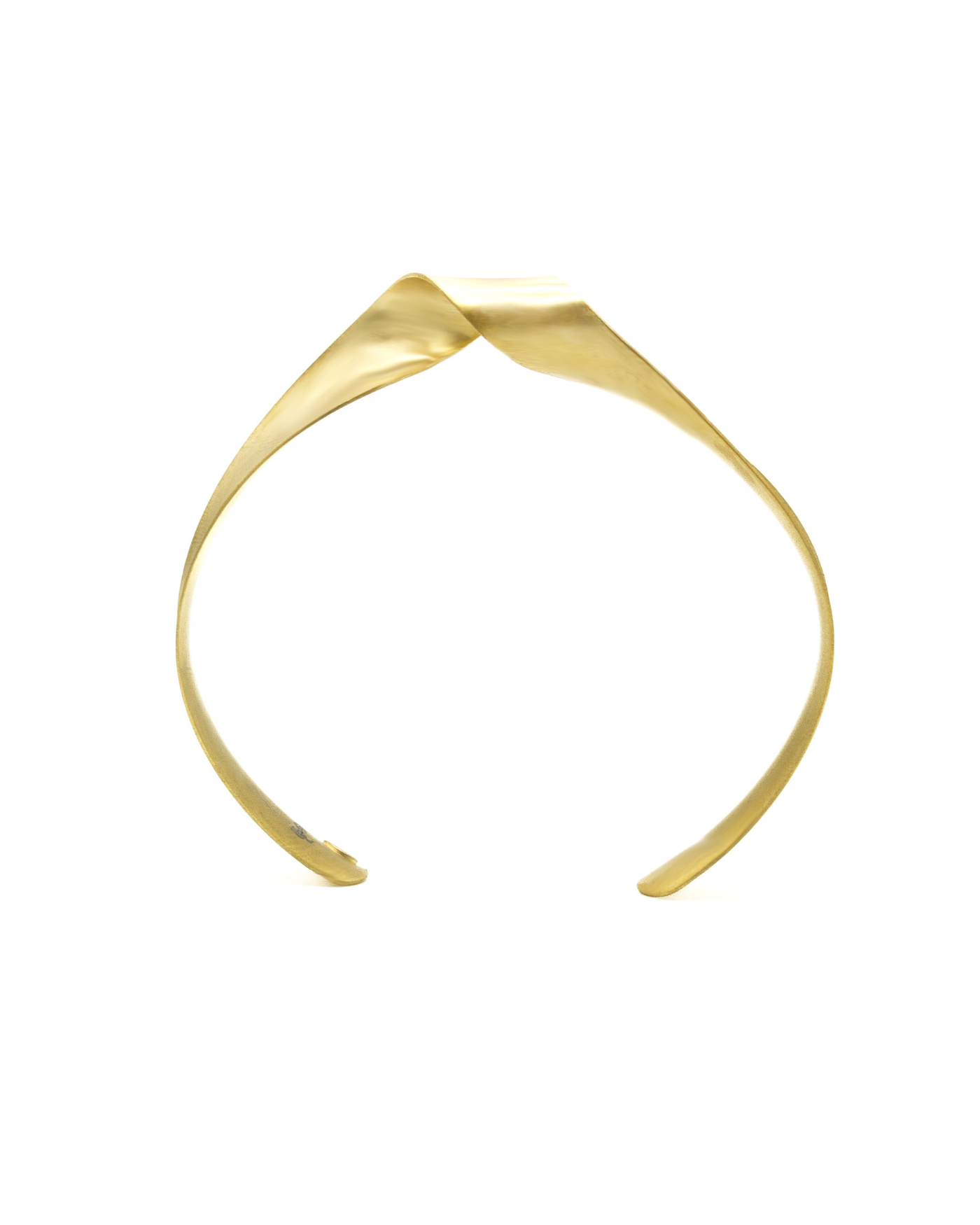 Satinato a mano bracciale Lumina doratura 18k  - 1