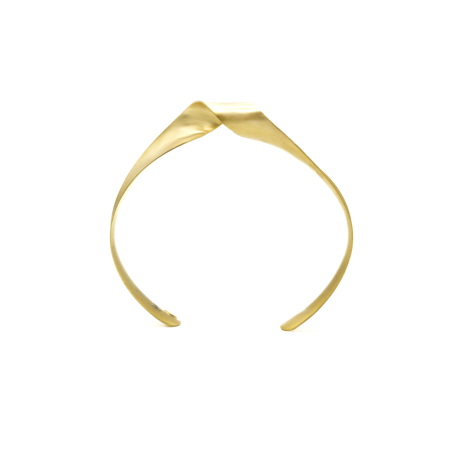 18k gold-gilded handsatinated Lumina bracelet  - 1