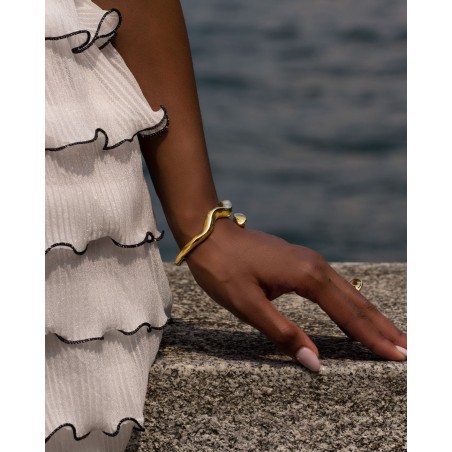 Electroformed 18K gold-gilded Onde Bracelet  - 2