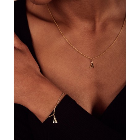 Bracelet Alfabeto with white zirconia  - 1