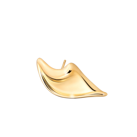 18K vergoldete Ohrringe Onde aus geblasenem Silber  - 3