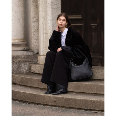 Torebka Shopper nera z włoskiej skóry  - 1