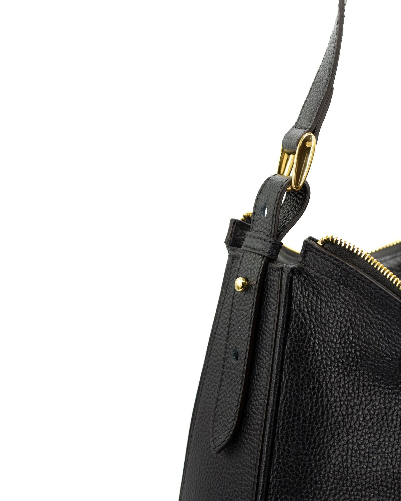 Torebka Shopper nera z włoskiej skóry  - 6