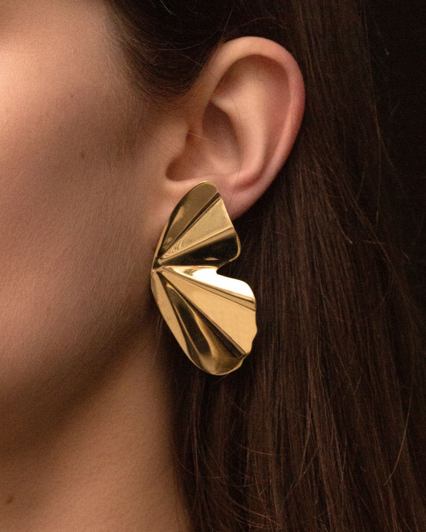 18K vergoldete Ohrringe Vita  - 4