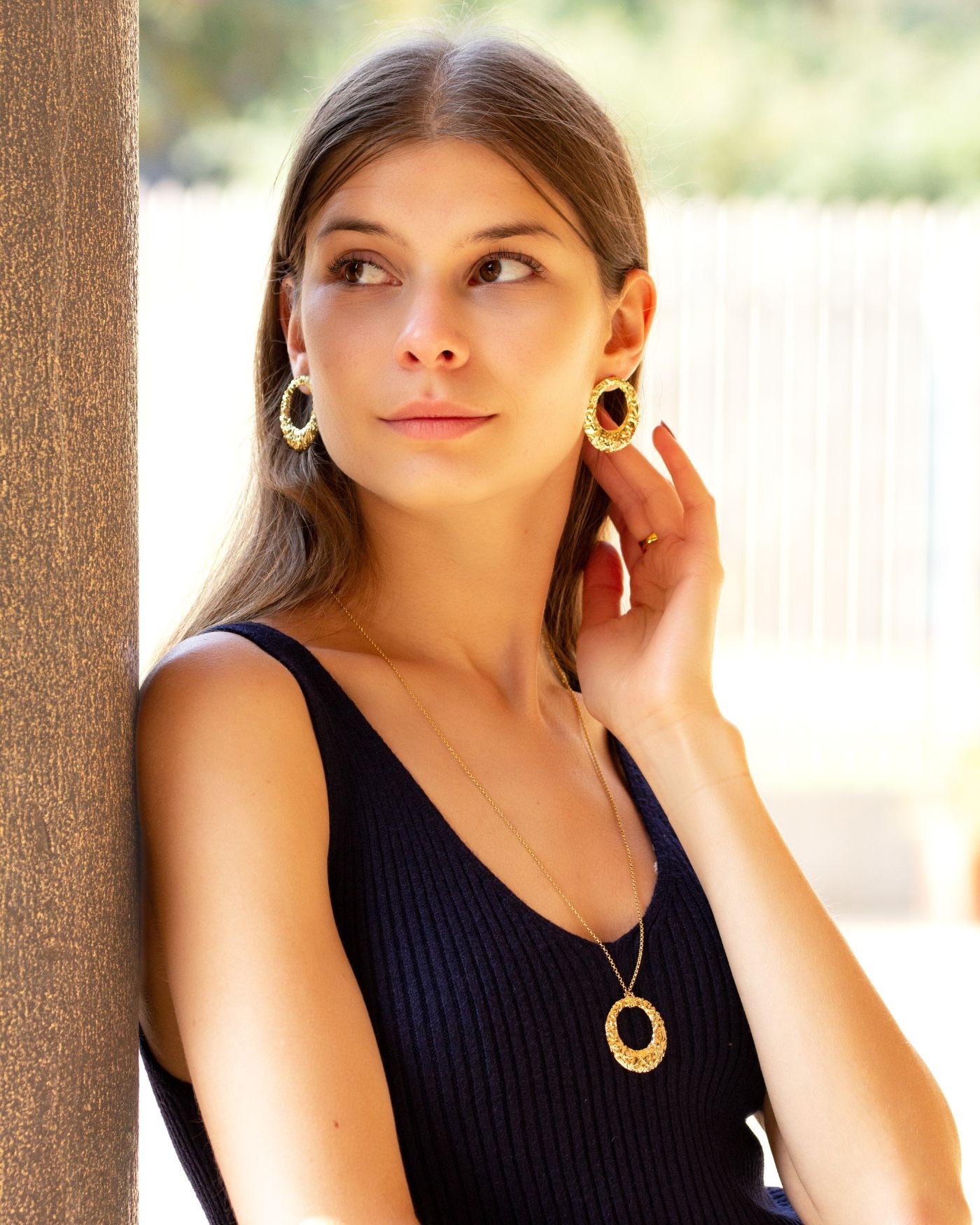 Aurora necklace 18k gold-gilded  - 1