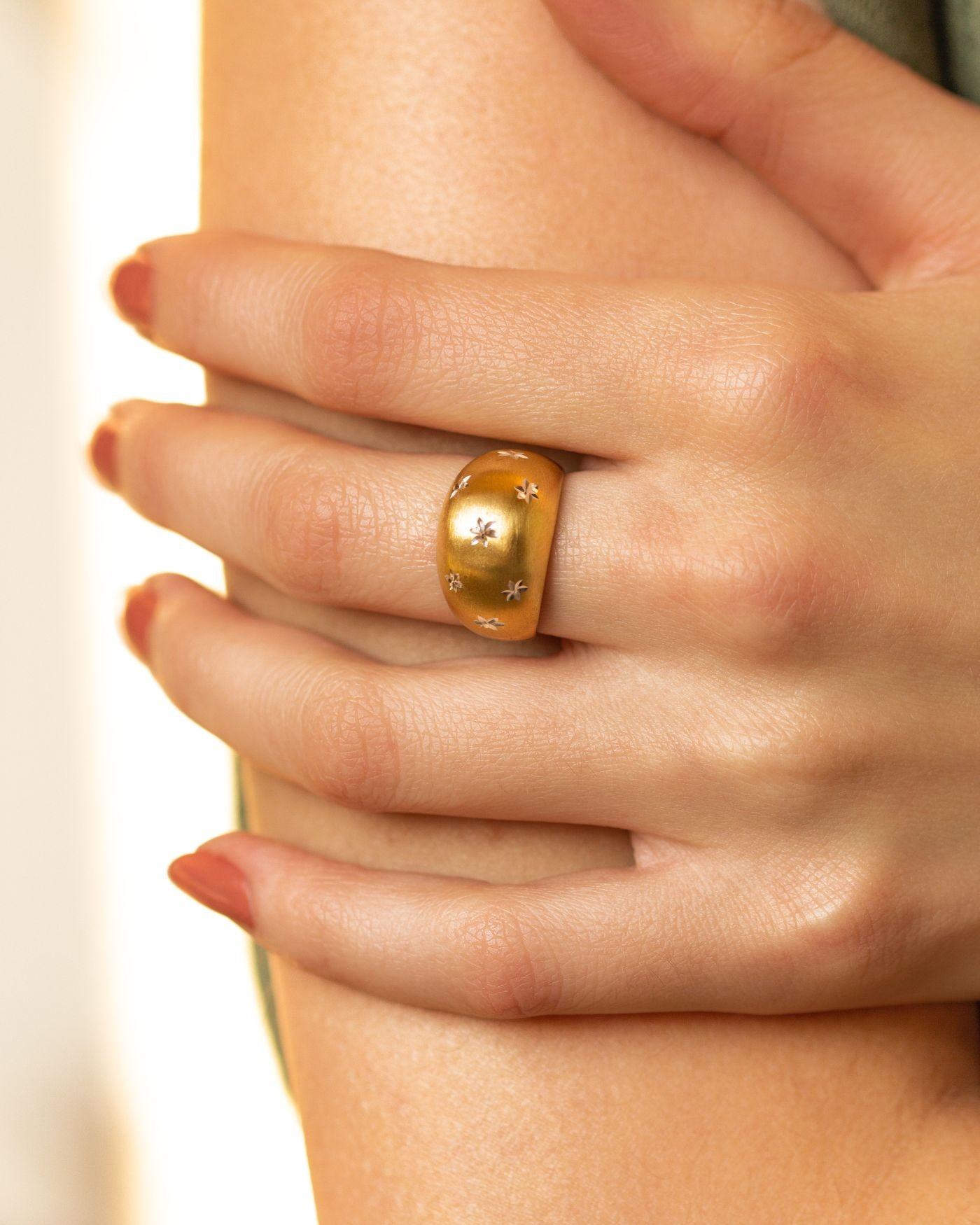 18K vergoldeter Ring Stellare  - 4