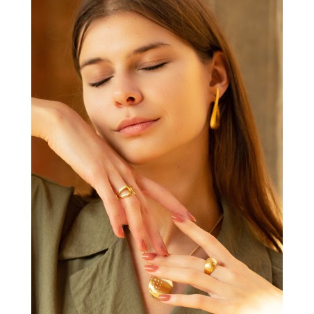 Stellare ring 18k gold-gilded  - 1