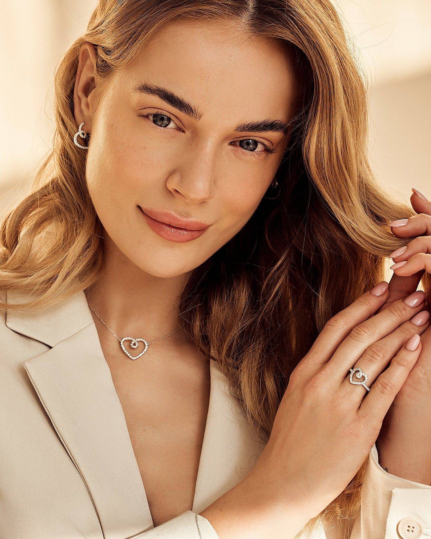 Eterna Ring Weißes Herz  - 4