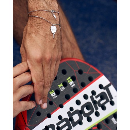 Bracciale Padel X3 da uomo in argento  - 4