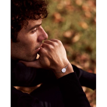 Bracciale Bandeja X3 unisex in argento rodiato  - 6